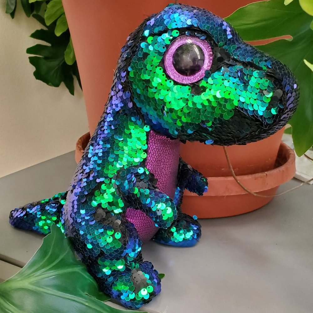 TY Flippable Dinosaur 10 inch